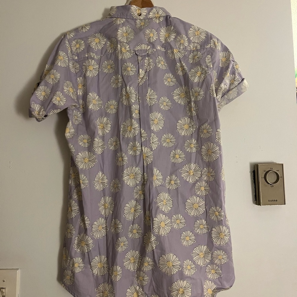 Peau de Loup “Petal Power” Short Sleeve Button Down